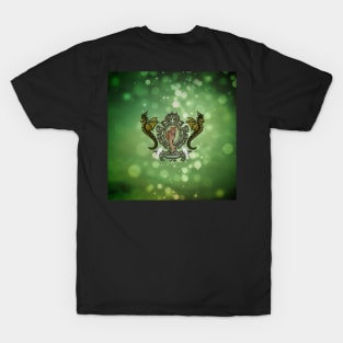 Wonderful leopard with dragon shield T-Shirt